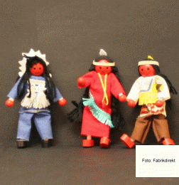 Biegepuppen-Set Indianer